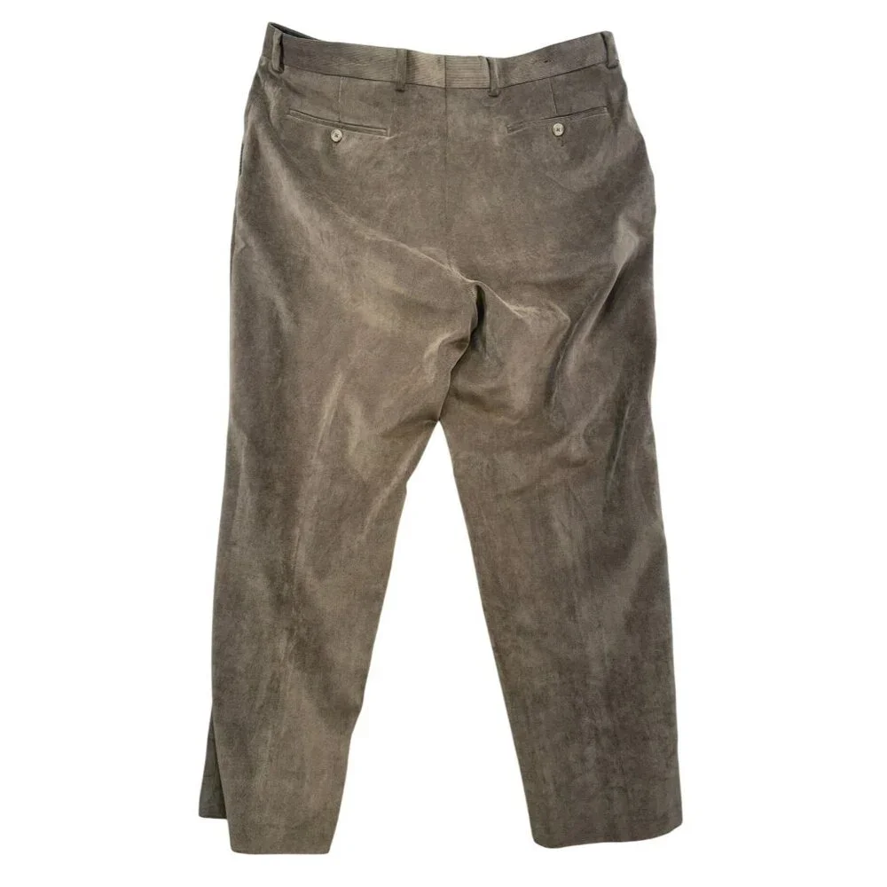 Kenneth Roberts Platinum Mens Corduroy Pants W38/L30 Brown Biconstituent Blend